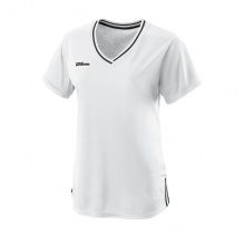 Wilson Tennis-Shirt Team II V-Neck 2021 weiss Damen